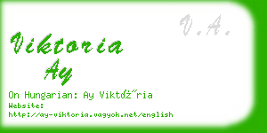 viktoria ay business card